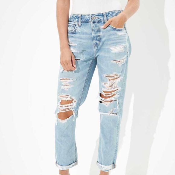 American Eagle Denim - American Eagle TomGirl distressed jeans